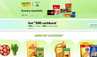 Amazon Farm Fresh Cash Back upto 300/-