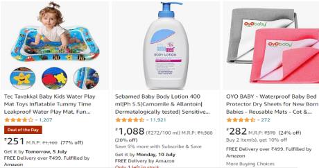 Baby Products Online upto 70% off, Oil, Lotions, Powder, Sampoo