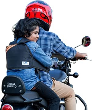 Child safety belt for two wheeler