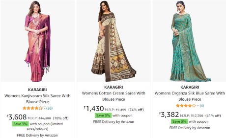 Karagiri Sarees Online Shopping